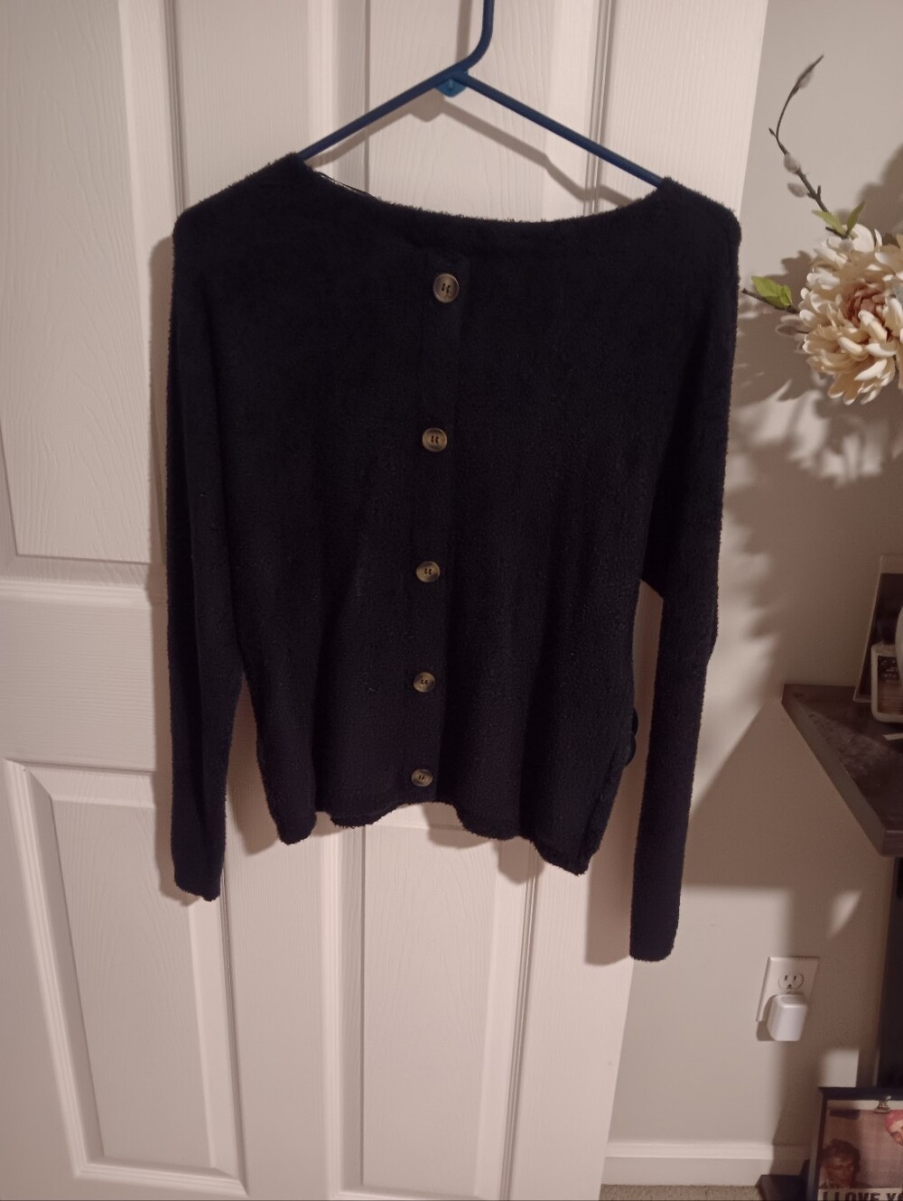 RACHEL ZOE Black Cozy Rounded Neckline Sweater. Medium NWT - Picture 2 of 3